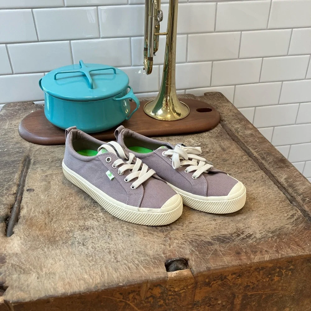 Cariuma Taupe Canvas Sneakers - Picture 2 of 13